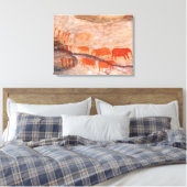 San, Bushman Rock Art, Cederberg Wilderness Leinwanddruck (Insitu (Schlafzimmer))