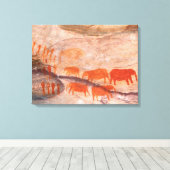 San, Bushman Rock Art, Cederberg Wilderness Leinwanddruck (Insitu (Holzboden))