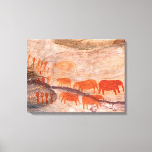 San, Bushman Rock Art, Cederberg Wilderness Leinwanddruck