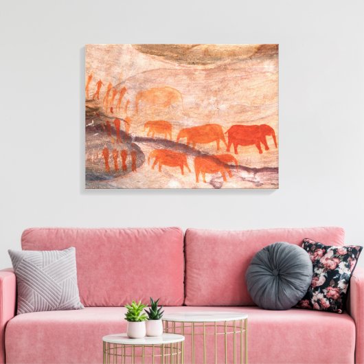 San, Bushman Rock Art, Cederberg Wilderness Leinwanddruck (Insitu (Wohnzimmer))