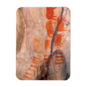 San, Bushman Rock Art, Cederberg Wilderness Magnet (Vertikal)