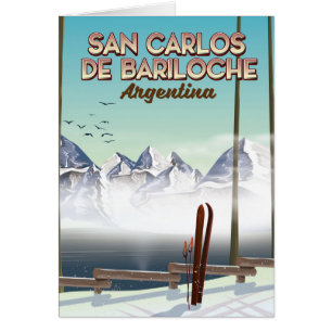 San Carlos de Bariloche Skifahrplakat