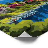 San Carlos de Bariloche Vintage Poster (Ecke)