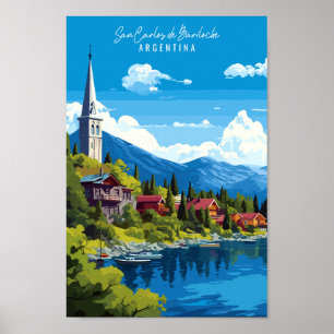 San Carlos de Bariloche Vintage Poster