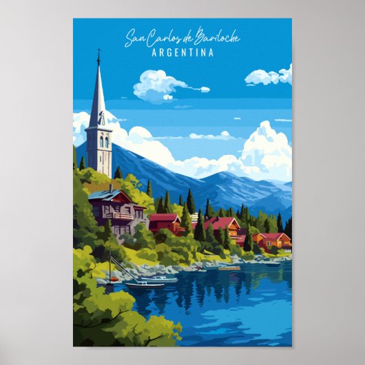 San Carlos de Bariloche Vintage Poster (Vorne)