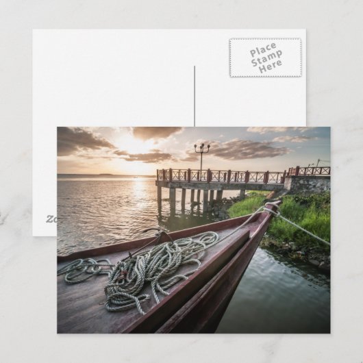 San Carlos Dock Postkarte (Vorne/Hinten)