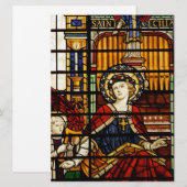 San Cecilia Schutzheilige der Musik Festes Glas (Vorne/Hinten)