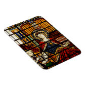 San Cecilia Schutzheilige der Musik Festes Glas Magnet (Rechte Seite)