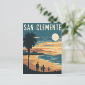 San Clemente Beach, Kalifornien Postkarte (Stehend Vorderseite)