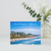 San Clemente Beach Postcard Postkarte (Stehend Vorderseite)