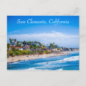 San Clemente Beach Postcard Postkarte (Vorderseite)