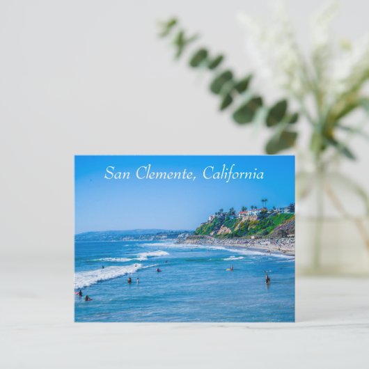 San Clemente Beach Postkarte (Stehend Vorderseite)