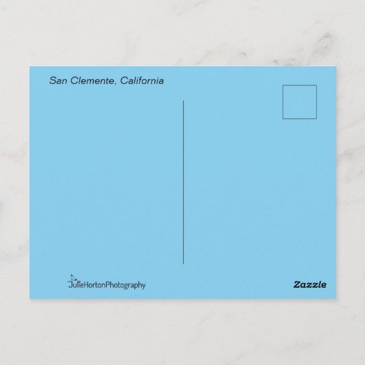 San Clemente Beach Postkarte (Rückseite)