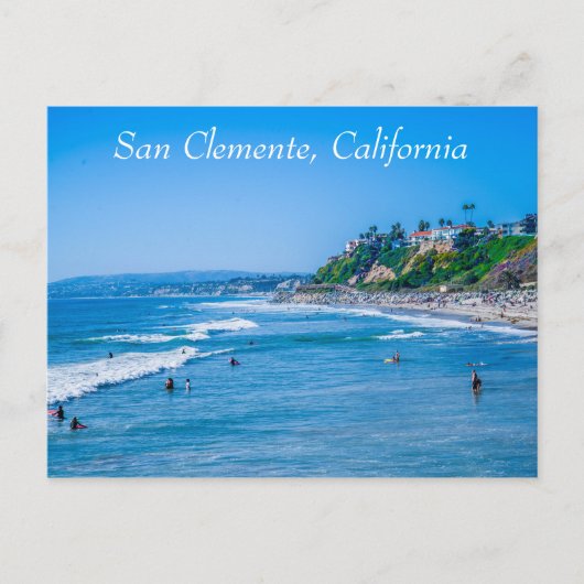 San Clemente Beach Postkarte (Vorderseite)