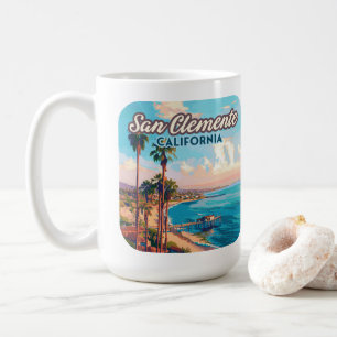 San Clemente California Beach Orange Landkreis Ret Kaffeetasse