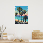 San Clemente California coastal view Poster (Küche)