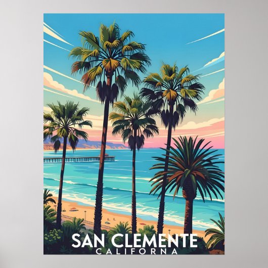 San Clemente California coastal view Poster (Vorne)