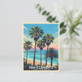 San Clemente California coastal view Postkarte (Stehend Vorderseite)