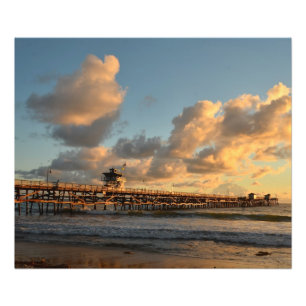 San Clemente California Pier Fotodruck