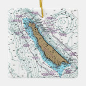 San Clemente Island Chart Keramikornament (Vorderseite)