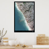 San Clemente, Kalifornien, Satellitenposter Poster (Küche)