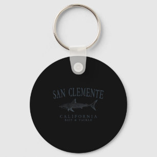 San Clemente Kalifornien Vintage-Hai-Schieferkunst Schlüsselanhänger