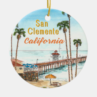 San Clemente Keramik California Ornament