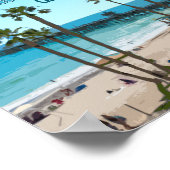 San Clemente Pier Beach California Vintag Poster (Ecke)