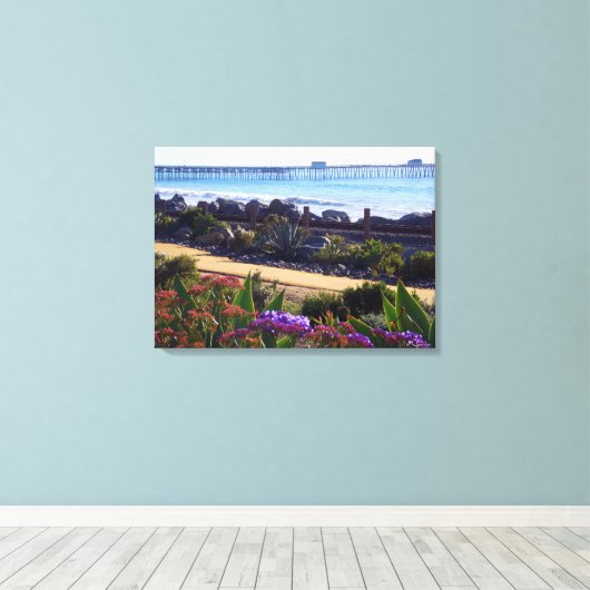 San Clemente Pier Leinwanddruck (Insitu (Holzboden))