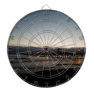 san clemente pier nachtszeit ozeanische kalifornia dartscheibe