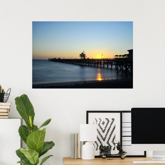 San Clemente Pier Poster (Heimbüro)