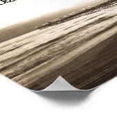 San Clemente Pier Vintag California Foto Poster (Ecke)