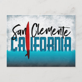 San Clemente Postcard California Surfboard Postkarte