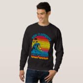 San Clemente Retro Throwback Surf & Beach Souvenir Sweatshirt (Vorne ganz)