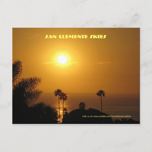 San Clemente Skies - Postkarte (Vorderseite)