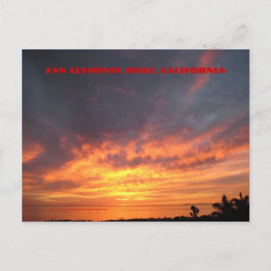San Clemente Skies - Postkarte (Vorderseite)