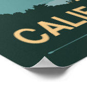 San Clemente Staat Beach Travel Poster (Ecke)