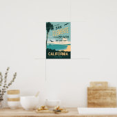 San Clemente Staat Beach Travel Poster (Küche)