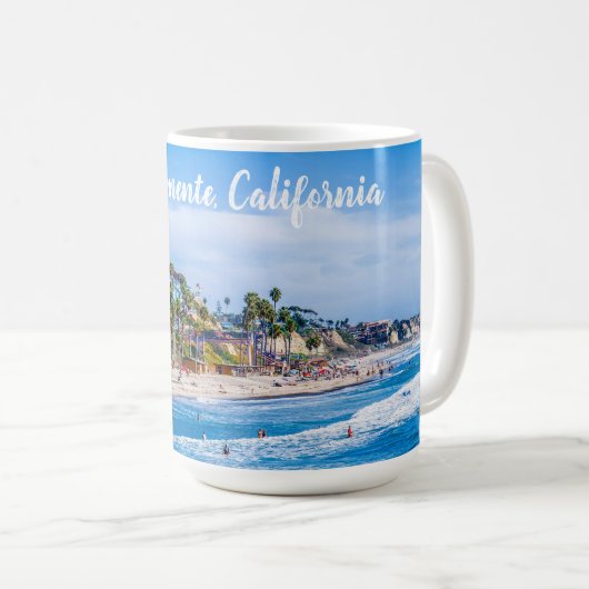 San Clemente Strand Kaffeetasse (VorderseiteRechts)