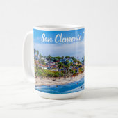 San Clemente Strand Kaffeetasse (Vorderseite Links)