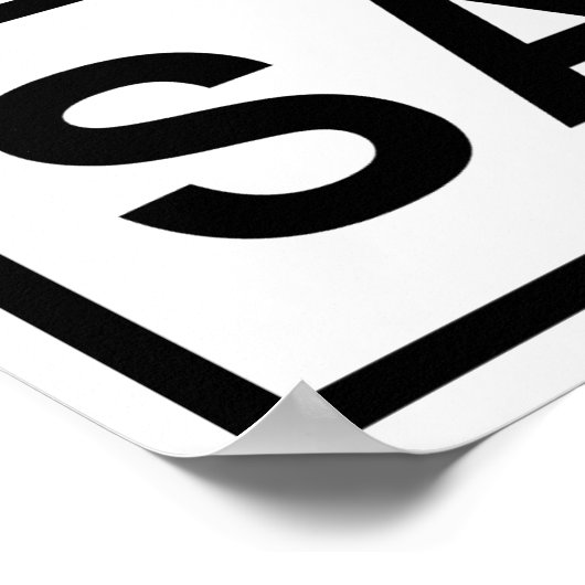 San Clemente Train Sign Poster (Ecke)