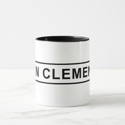 San Clemente-Zeichen-Kaffeetasse Tasse (Zentrum)
