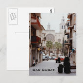 San Cugat Postkarte (Vorne/Hinten)