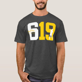 San Diego 619 Gebietscode Baseball Inspiriert T-Shirt