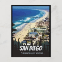 San Diego 70 Meilen von der herrlichen Küste Postc