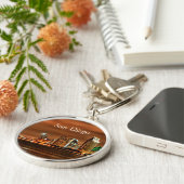 San Diego Andenken Schlüsselanhänger (Seite)