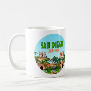 San Diego Balboa Park Kalifornien Vintage Kaffeetasse