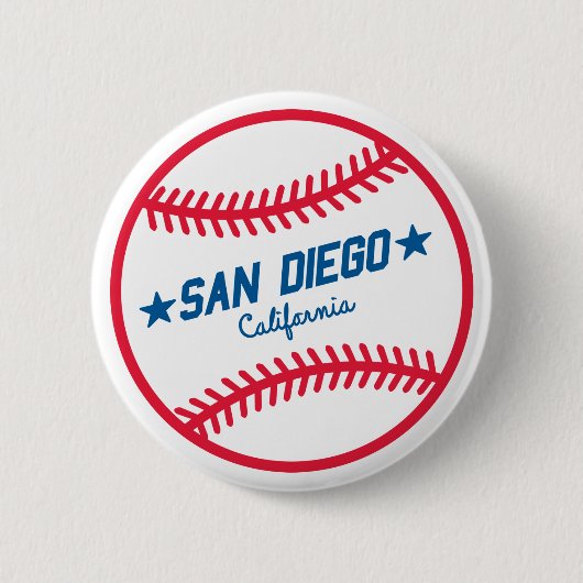 San Diego Baseball Button (Vorderseite)