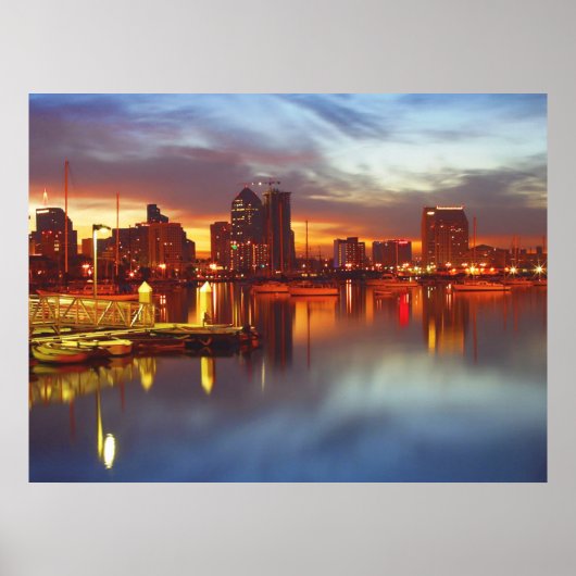 San Diego Bay Abend Poster AB 8.99 (Vorne)