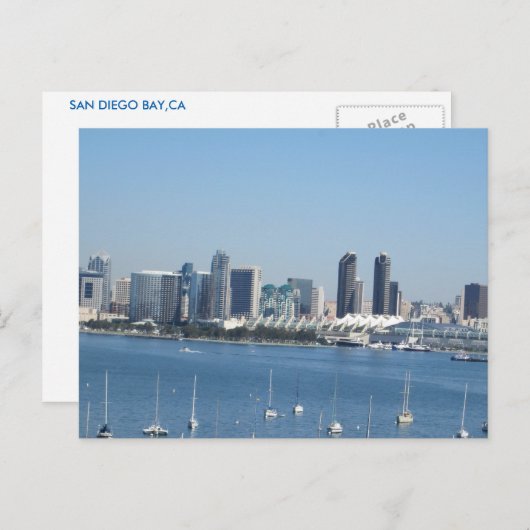 SAN DIEGO BAY POSTCARD POSTKARTE (Vorne/Hinten)